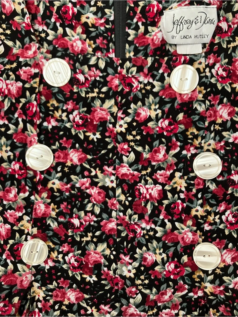 Vintage '90s Jeffrey & Dara Wide Leg Floral Jumpsuit Long Romper Grunge S/M